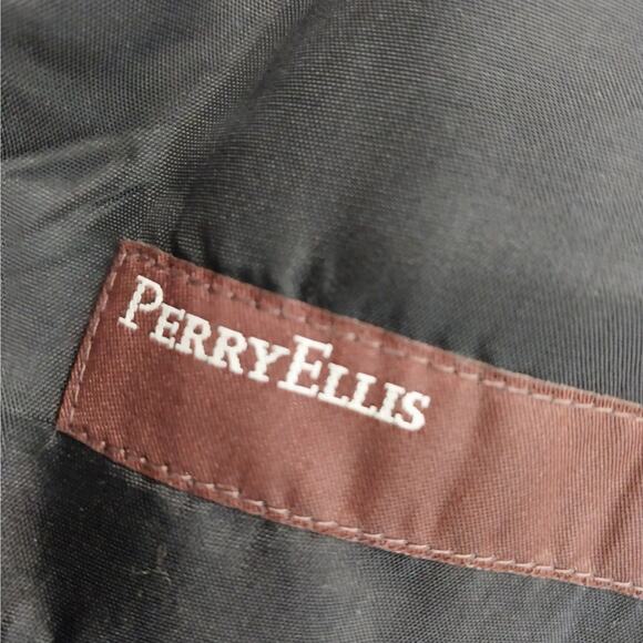 PERRY ELLIS! LUXE BLACK VELVET! 100% COTTON, PLUSH JACKET, BLAZER! SZ 42R - Picture 9 of 11